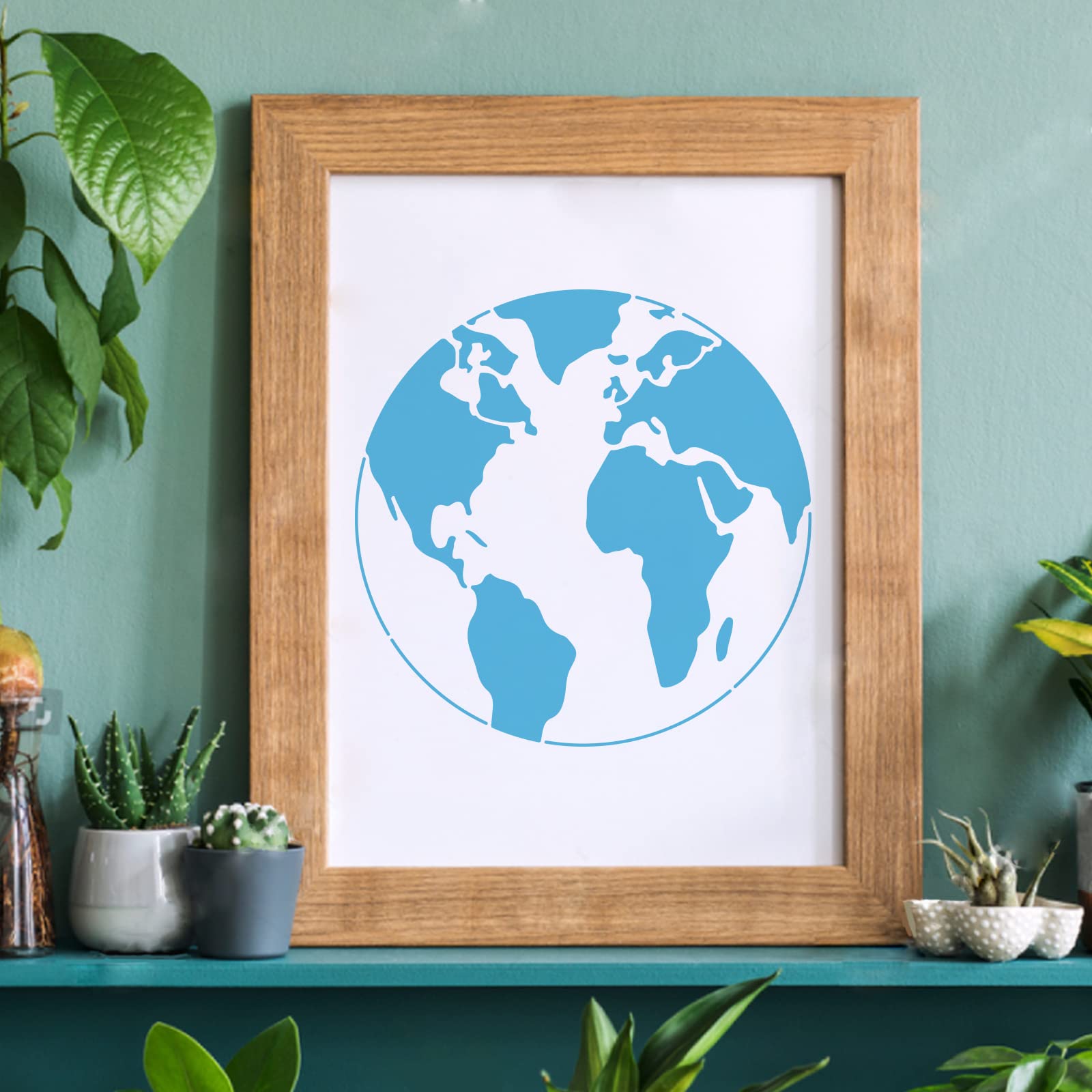 絵画 Earth Earth − 蒼の鼓動】漆喰アート・抽象画・テクスチャーアート